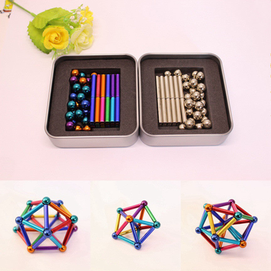36 Magnetic rods 27 steel ball color magnetic rods - HD Wireless Product #6