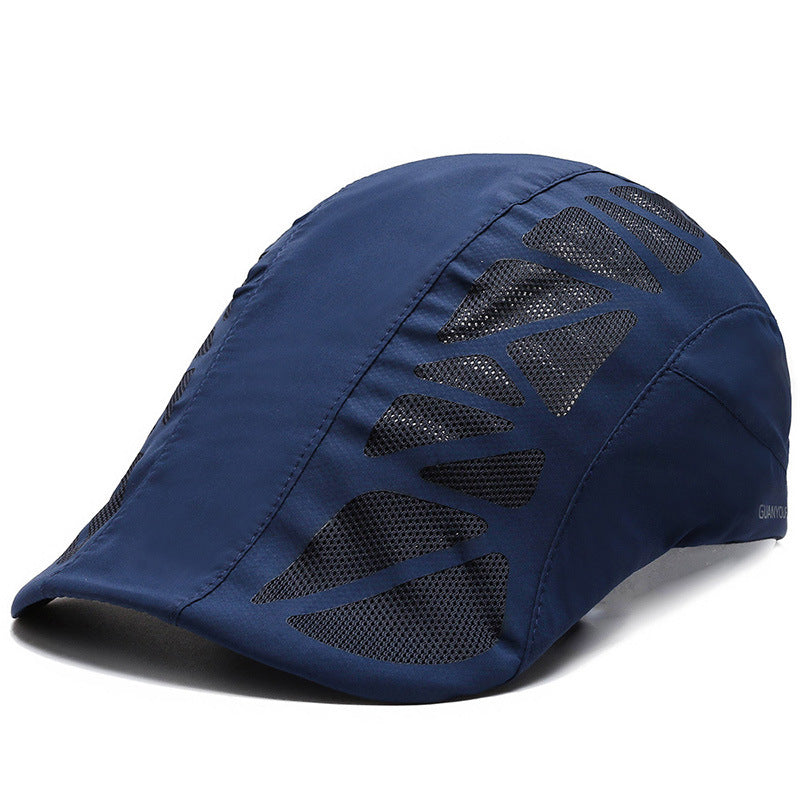 Men Mesh Beret Hat Summer Breathable Quick Dry For Women Newsboy Detective Gorra Boy Chef Restaurant Work Casquette 527377169