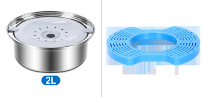 Stainless Steel Large Capacity Floating Pet Bowl 5277afe8 4c7f 40aa ae8b ae2581beaaf7