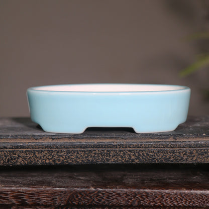 Desktop Oval Ceramic Purple Clay Flowerpot 528049c0 368e 4652 976f d6edf0266b67