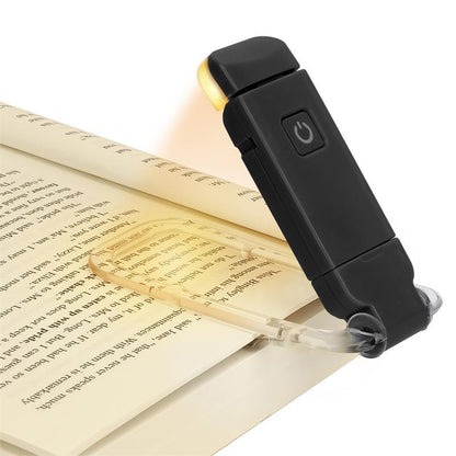LED USB Rechargeable Book Reading Light Brightness Adjustable Eye Protection Clip Book Light Portable Bookmark Read Light 528