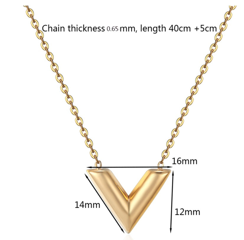 Korean version of V-shaped necklace 528891725444