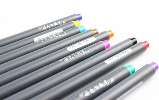 Office Drawing Stroke Syringe Color Hook Line Pen - 图片 4