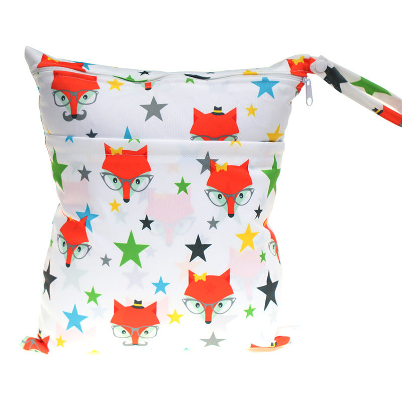 Digital Printing New Pattern Double Pocket Diaper Bag 52967ee2 0b6f 4026 bcee 3cc62c508b04