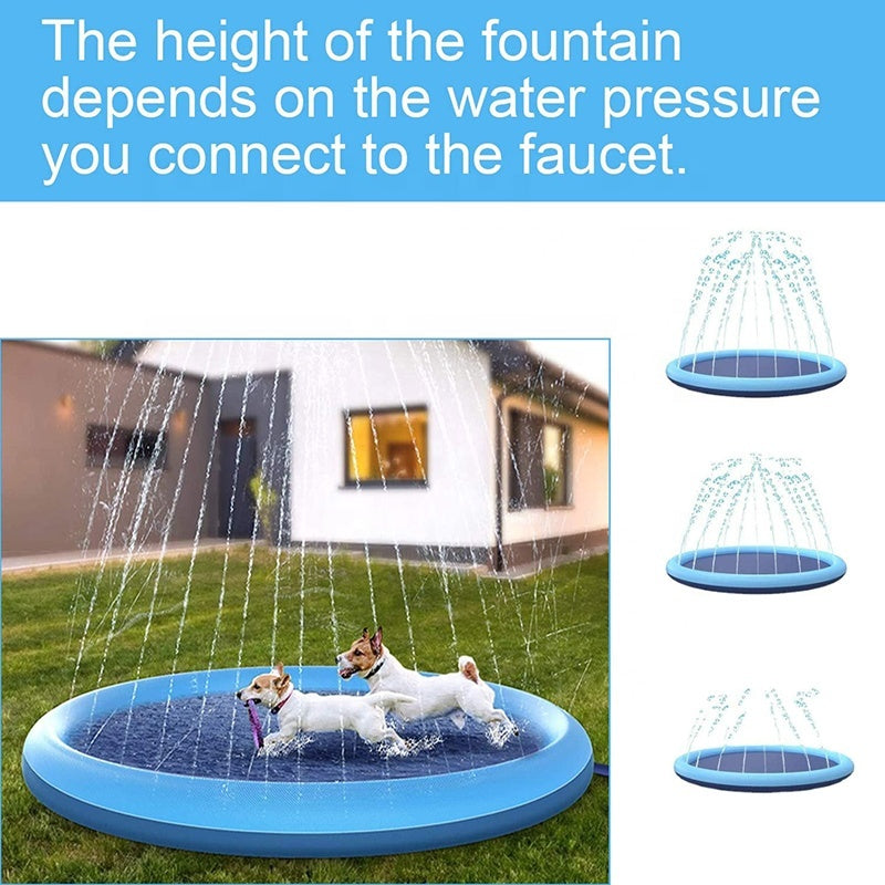 Dog Sprinkler Outdoor Toys Dog Swimming Mat Anti-Slip Dog Pool Splash  Pad 52b2c1a4 f6f2 4e0b b3ca 7bb072b29df4