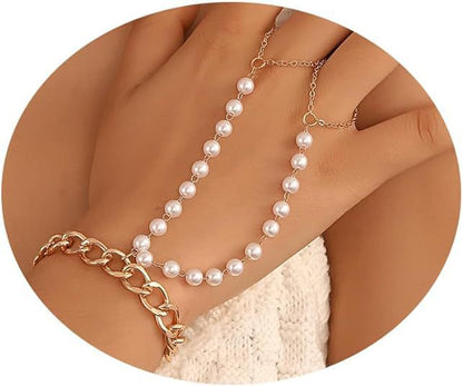 Small Rice-shaped Beads Rice Beads Zircon Pearl Ring Chain Love Finger Chain Ornament 52e45e20 704f 4796 929b 406788216b33