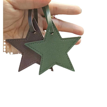 Leather Five-pointed Star Keychain Pendant Bag Ornament 53054e18 4fcc 49fb b14c ef8e9f518838