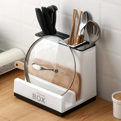 Tableware Storage Holders Kitchen Knife Plastic Storages Racks For Kitchen Convenience Cabinet Kitchen Gadgets 5314769088724