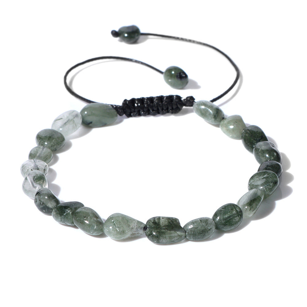 Natural Stone Traveling Irregular Beads Woven Bracelet 5319d556 de58 4b53 ac7e 5163b8366d5d