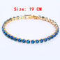 Row drilled zircon bracelet bracelet 53205848366