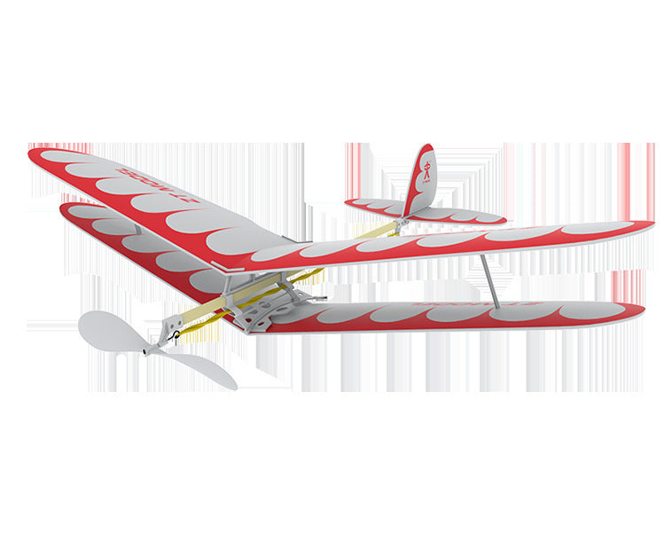 Double - wing rubber - powered aircraft 532920481263