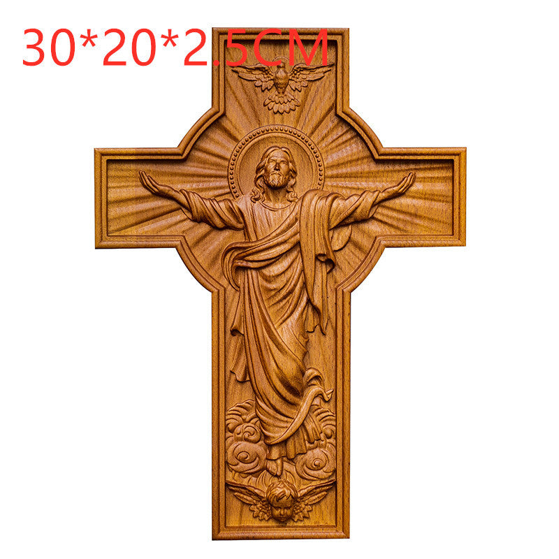 Handicrafts Ascending Wooden Cross Home Church Wood Carving 53393673 2481 4c72 a84d deda8d1b2c91