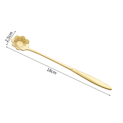 Stainless Steel Korean Spoon Long Handle Cherry Blossom Stirring 533ae8ea a4d1 447a a55f 4b22a400bcea