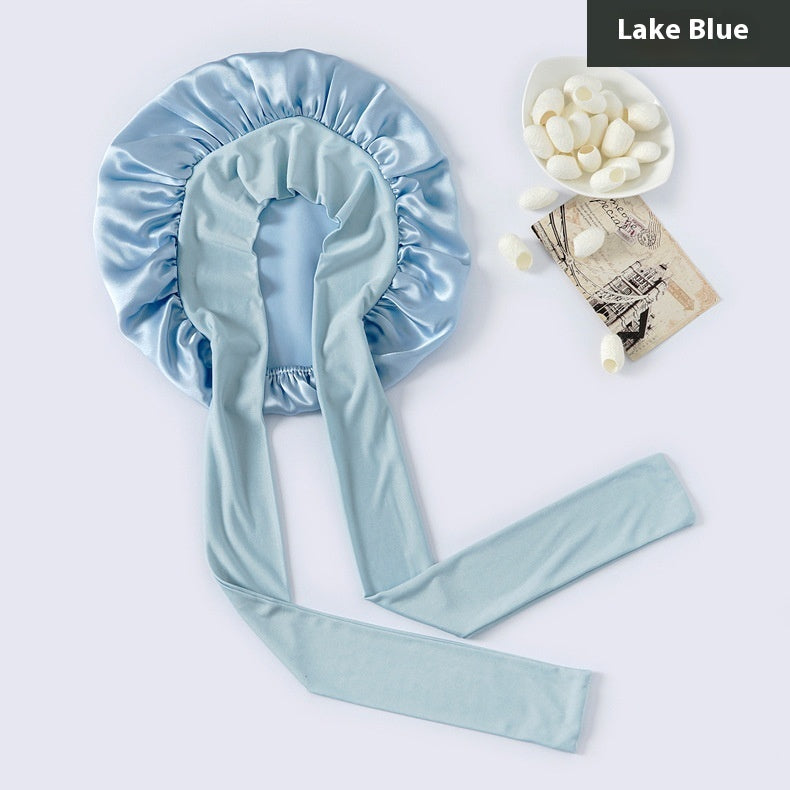 Wide-brimmed Lace-up Adjustable Elastic Large Silk Nightcap 5343a96e 5fe5 4509 a64d 14a766b975f1 trans