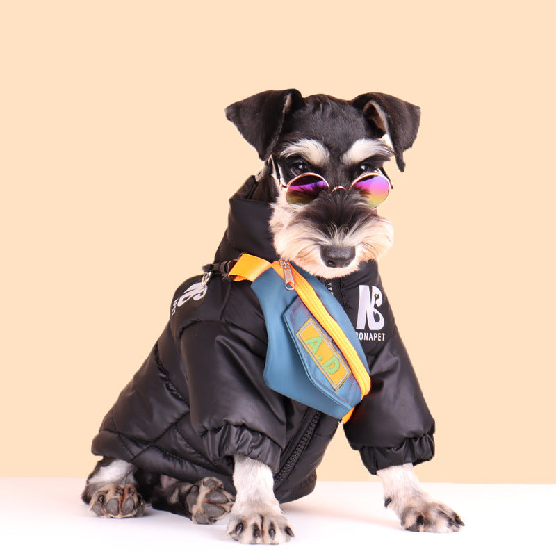 Fashion Dog Cotton Clothes Pet Reflective Autumn And Winter Warm Trendy Brand Jacket 53459a48 0982 4ad2 aac7 046c0a141b68