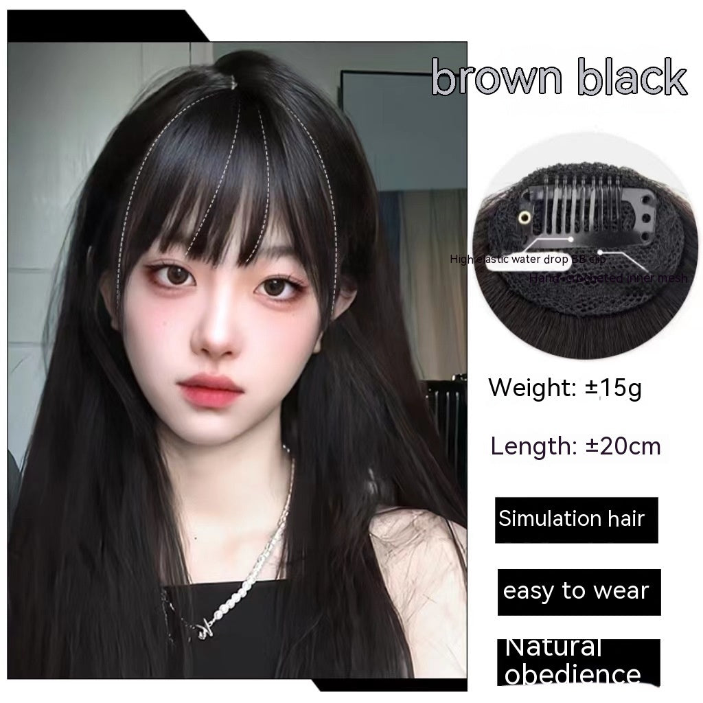 Natural Forehead Artificial Hair Straight Bangs Wig Set Seamless Invisible Wig Set 5346f05e 9bc8 4aea 8cdf 4fe4ea53002c trans