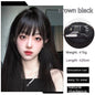 Natural Forehead Artificial Hair Straight Bangs Wig Set Seamless Invisible Wig Set 5346f05e 9bc8 4aea 8cdf 4fe4ea53002c trans