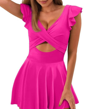 Women's Casual Flounced One-piece Swimsuit 534fb63a 0eb7 42b6 ba53 49803783a7ca trans