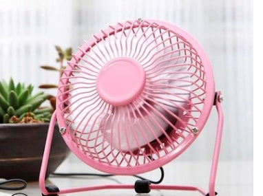 Four Inch Mini USB Iron Aluminum Leaf Office Computer Coolingquiet Fan 535960977139