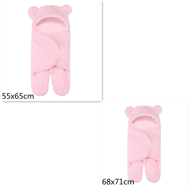 Lamb Plush Sleeping Bag Newborn Baby Swaddling Quilt 535c37b3 27e5 4d95 8b27 f4bd89ecd55a