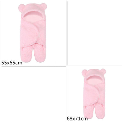 Lamb Plush Sleeping Bag Newborn Baby Swaddling Quilt 535c37b3 27e5 4d95 8b27 f4bd89ecd55a