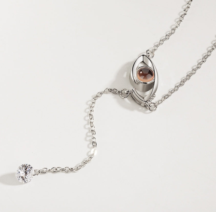 I love you 100 languages love memory projection necklace 536255999261