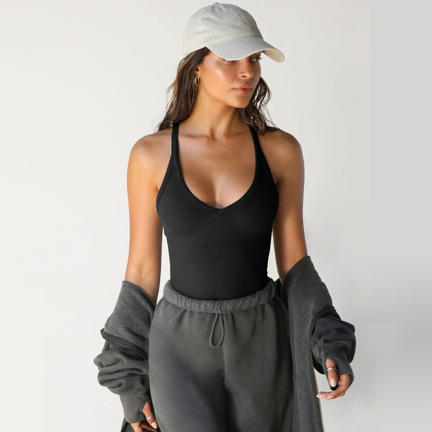 Spring Knitted Vest Sexy Slim Top Womens Clothing 536992e6 77a7 421e bb3b c27254f8dd19