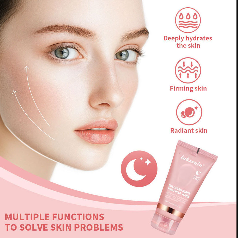 Lakerain Collagen Tear And Pull Night Cream Facial Mask Hydrating 537826ad ad20 4825 a443 a13f1a740343