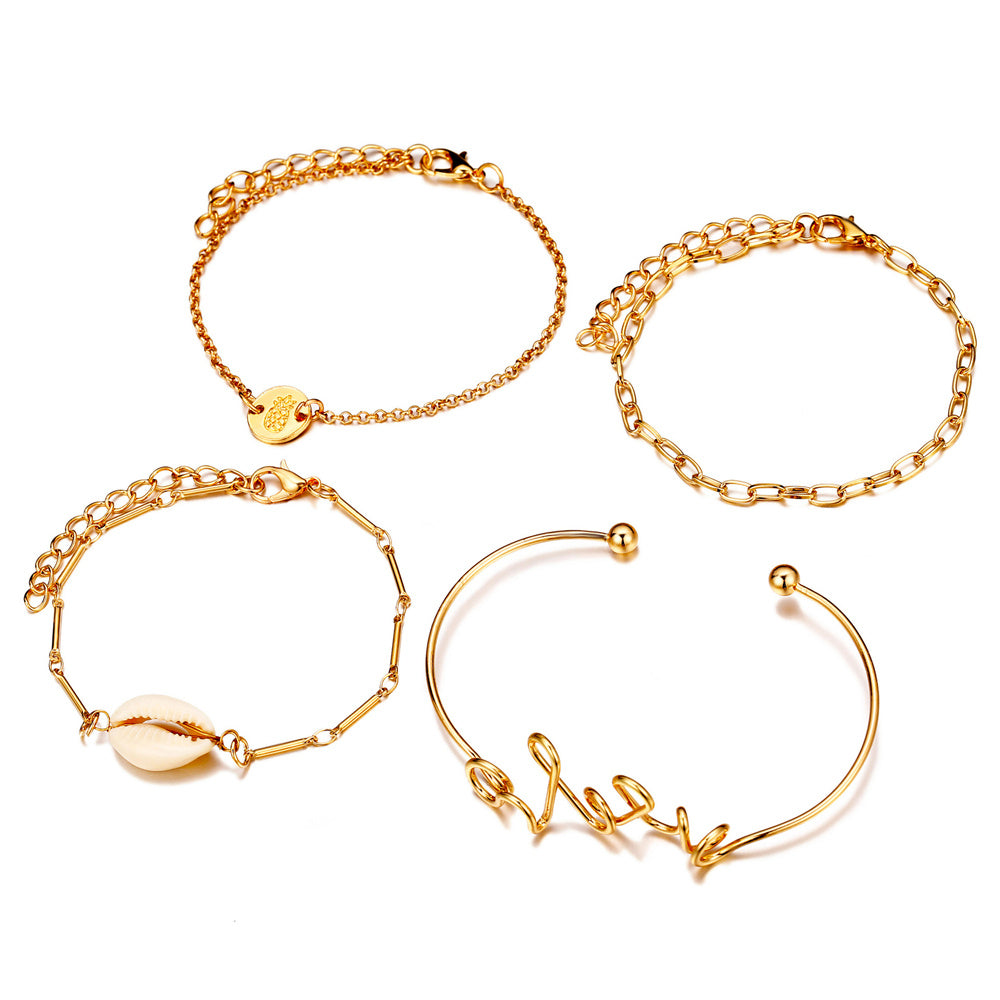 Set of four bracelets and bracelets 538484607389