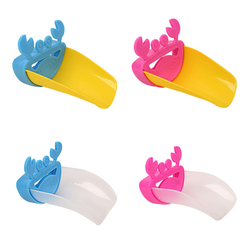 Children Bathroom Frog Crab Shape Faucet Extender Water-saving Cartoon Kids Wash-hand Faucet Extension Bathroom Accessories 5