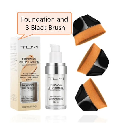 Temperature Liquid Foundation Concealer Portable Natural Color  Makeup Foundation BB Concealer 5392867453789