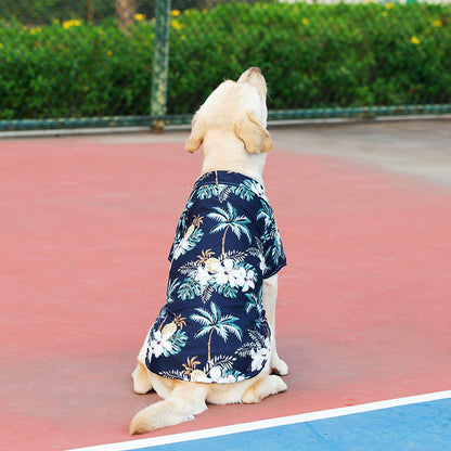 Pet Clothes Teddy Bichon Pomeranian Jarre Aero Bull Cat Dog Summer Thin Large Dog Pet Hawaiian Shirt 539361e4 7583 4db2 9e97 