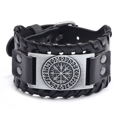 Men's wide leather bracelet 5395428993513
