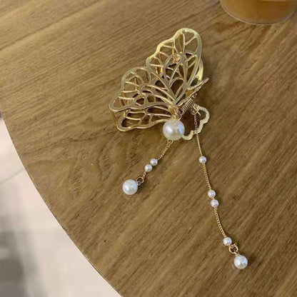 Metal Bow Pearl Pendant Hair Clip 53964d09 80b1 4f7c 8f82 e576c64fb26e