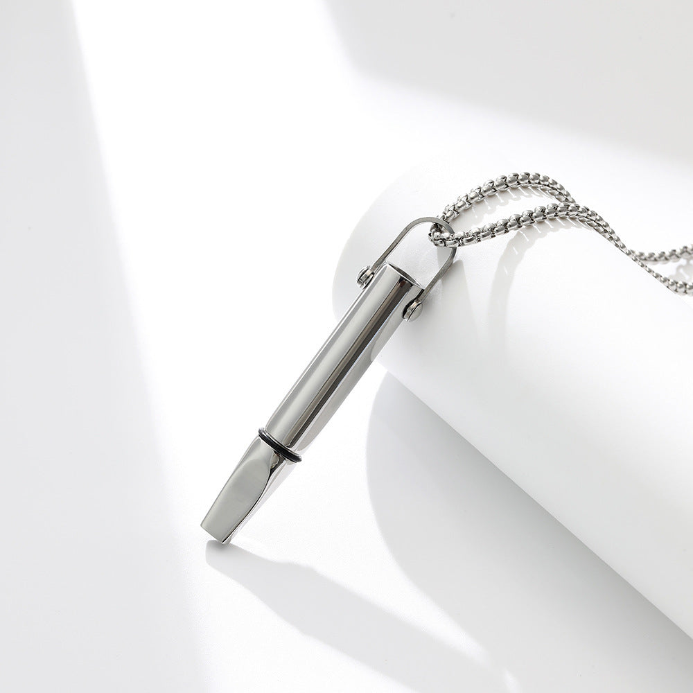 Breathing Resistance Whistle Necklace Round Tube Built-in Cotton Core 5398f7a7 0dec 4518 9cc7 8499727b827a