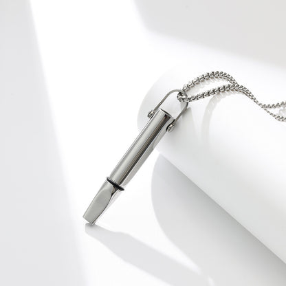 Breathing Resistance Whistle Necklace Round Tube Built-in Cotton Core 5398f7a7 0dec 4518 9cc7 8499727b827a