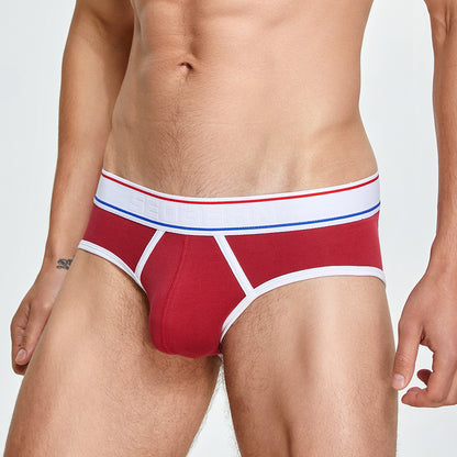 Autumn New Men's Triangle Solid Color Cotton Low Waist Youth Underwear 539d6a6e 1285 49c2 b0fe b9a519d90b60