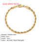 European And American Gold-plated Twist Chain Bracelet 53a32e3b b076 44fd acad bbf6b22c7615