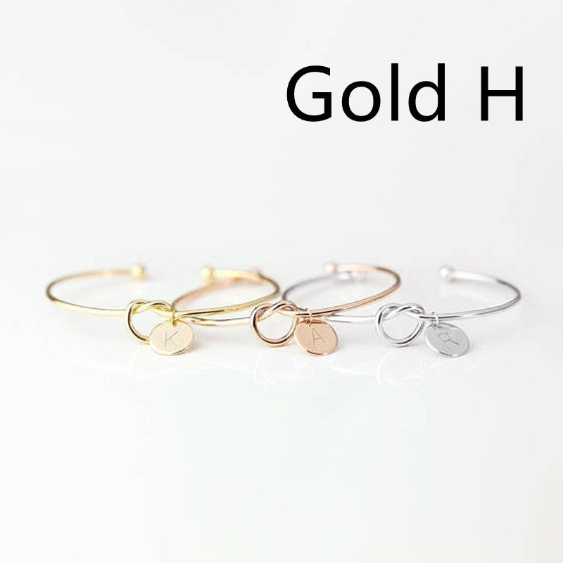 European And American Fashion Dead Knot Letter Bracelet 53a97cb7 de7f 4614 a29f 7c48f59e0f10