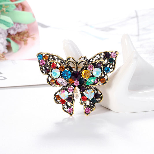 Fashion Butterfly Color Rhinestone Brooch 53c3ab4b 0de5 4d22 93cf d52c64fa80d5