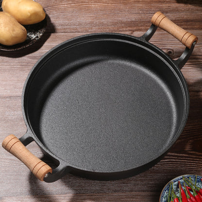 31cm Cast Iron Pot Thickened Binaural Pan Uncoated - HD Wireless Product #6