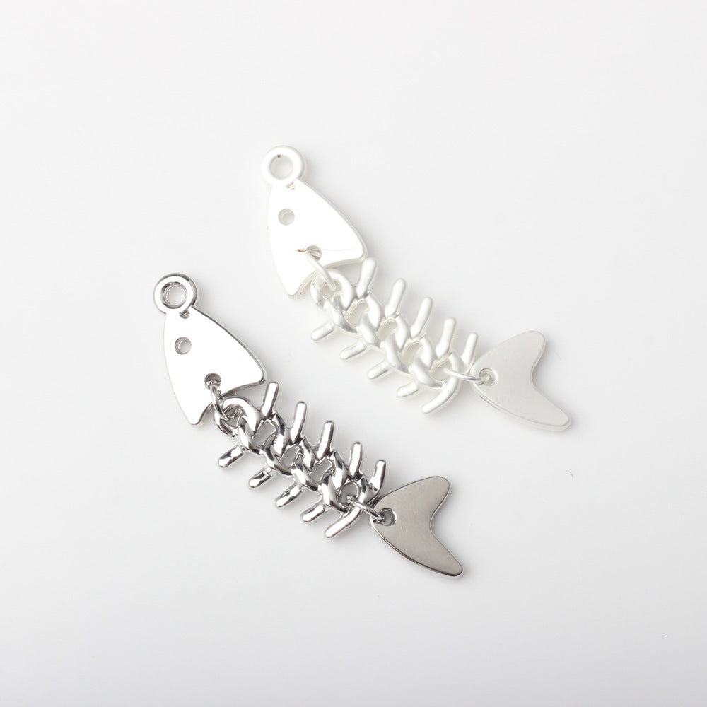 Creative Alloy Fishbone Small Pendant Diy Earrings Necklace Bracelet Jewelry Accessories 53d6d2cf 2912 43d6 906a 2416b8901b6e