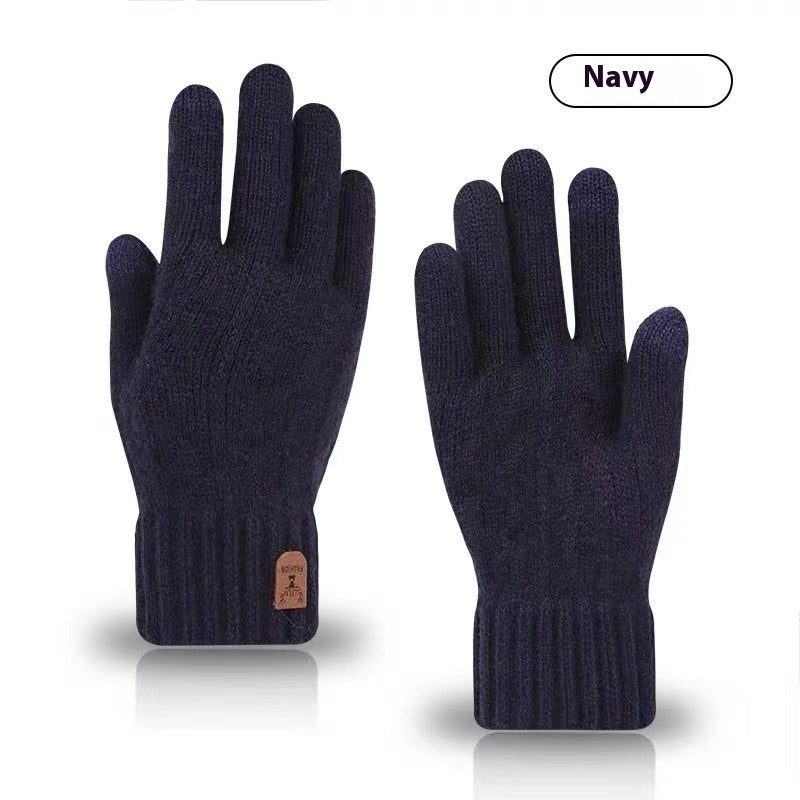 Driving And Riding Cold-proof Woolen Knitted Gloves Man 53e01386 015d 4168 a029 b306a41bebcb trans