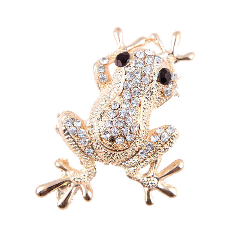 Korean Fashion Diamond Animal FROGPRINCE Brooch Female Corsage 53e7324a 190b 439d b3bd f6335d3c9e72