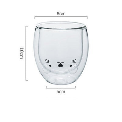 3D Double Layer Lovely Panda Cup Skull Wine Cup - HD Wireless Product #47