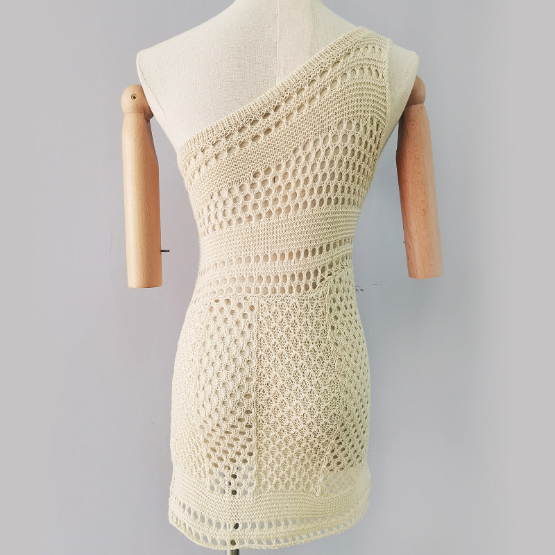 Knitted Beach Solid Color Knitted Dress 5418ff1e 81ae 4bc0 b6b1 2291b860c47f