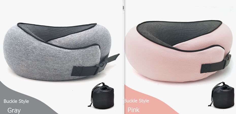 Travel Neck Pillow Non-Deformed Airplane Pillow Travel Neck Cushion Durable U-Shaped Travel Memory Cotton Nap Neck Pillow 542