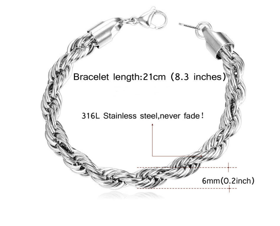Personalized twist bracelet 54249599338237