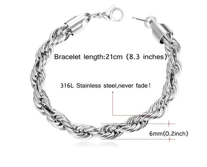 Personalized twist bracelet 54249599338237