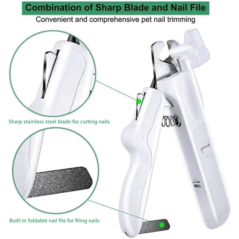 Pet Nail Clippers With LED Light Dogs Cat Nail Scissors Professional Trimmer Tool Care Grooming Supplies 5437bf94 7ce5 45e8 b